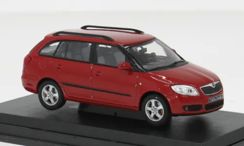 Abrex Skoda Fabia II Combi, rot, 2007, 1:43, New