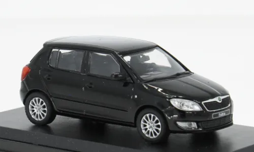 Abrex Skoda Fabia II FL, schwarz, 2010, 1:43, New