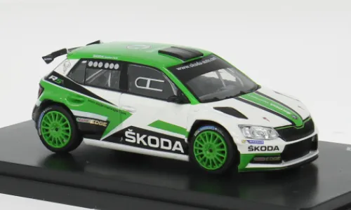 Abrex Skoda Fabia III R5, grün/weiss, 2015, 1:43, Hot