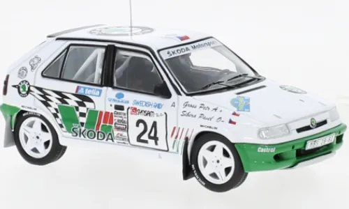 IXO Skoda Felicia Kit Car, Rallye WM, Rally Schweden, 1995, #24, P.Sibera/P.Gross, 1:43, Sale
