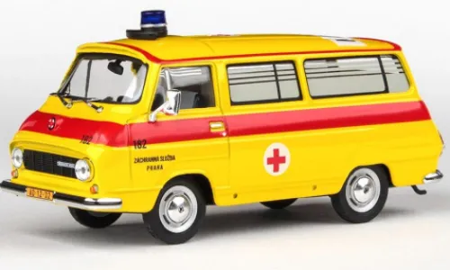 Abrex Skoda 1203 Mikrobus, 1974, Sanitka Zachranna Sluzba Praha (CZ), 1:43, Clearance