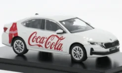 Abrex Skoda Octavia IV FL, weiss, 2024, Coca Cola, 1:43, Outlet