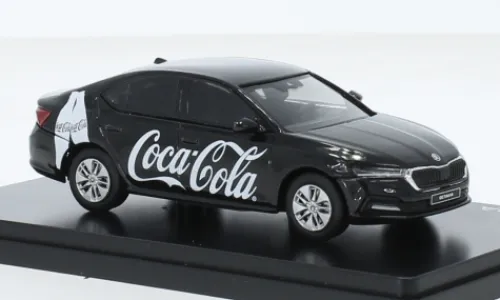 Abrex Skoda Octavia IV, schwarz, 2020, Coca Cola, 1:43, New