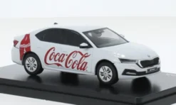 Abrex Skoda Octavia IV, weiss, 2020, Coca Cola, 1:43, Best