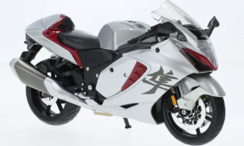 Maisto Suzuki Hayabusa, silber/Dekor, 2022, 1:12, Best
