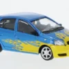 BM Creations Toyopet Yaris, blau/gelb, 1998, 1:64, New
