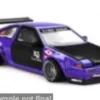 Mini GT Toyota AE86 Sprinet Trueno Kaido Touge V1, violett/schwarz, 1983, 1:64, Outlet