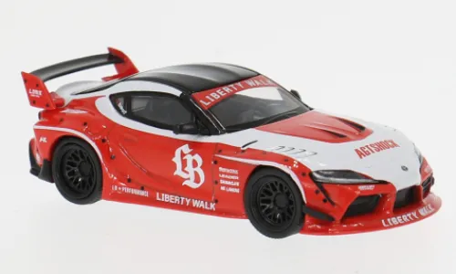 Mini GT Toyota GR Supra, rot/weiss, 2025, 1:64,