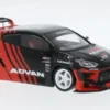 IXO Toyota GR Yaris Pandem, schwarz/rot, Advan, 1:43, Discount