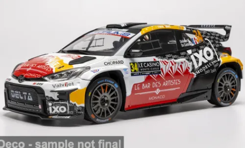IXO Toyota GR Yaris Rally2, Rallye Monte Carlo, 2026, #34, E.Delecour/S.De Castelli, 1:18, Online
