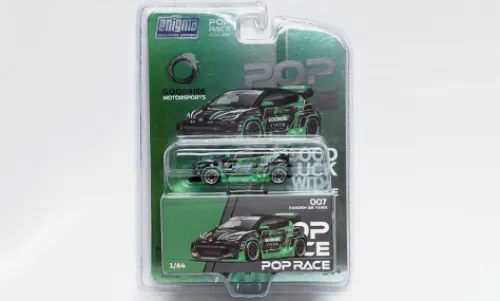 Pop Race Toyota Pandem GR Yaris, grün/schwarz, 1:64, Discount