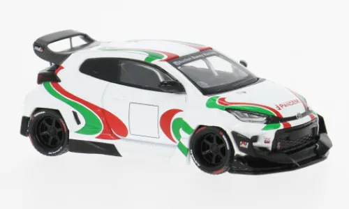 Pop Race Toyota Pandem GR Yaris, weiss/Dekor, 1:64, New