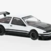Tarmac Works Toyota Sprinter Trueno (AE86), weiss/schwarz, 1:64,