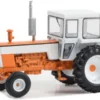 Greenlight - Tractor with enclosed Cab, orange/weiss, 1973, 1:64, Sale