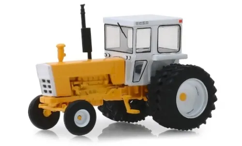 Greenlight - Traktor mit Kabine, gelb/weiss, 1974, 1:64, New