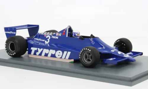 Spark Tyrrell 009, GP Brasilien, 1979, #3, D.Pironi, 1:18, Hot