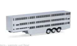Herpa - Viehtransporterauflieger 3achs, silber/schwarz, 1:87, Online