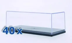MCG Vitrine 40 x Kunststoff-Vitrine für je 1 x 1:43, 1:43, Clearance