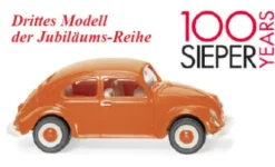 Wiking VW Brezelkäfer, orange, 1:87, Best