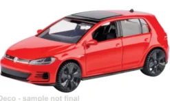 Motormax VW Golf A7 GTi, rot/schwarz, 2017, 1:43, Best