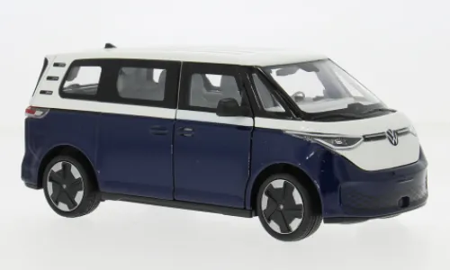 Welly VW ID.BUZZ, dunkelblau/weiss, 1:24, Clearance