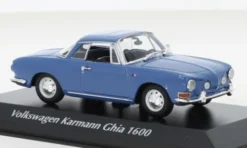 Maxichamps VW Karmann Ghia 1600, blau, 1966, 1:43, New