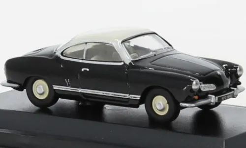 Oxford VW Karmann Ghia, schwarz/weiss, 1:76, Hot