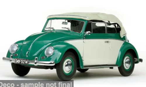 Sun Star VW Käfer Cabriolet, dunkelgrün, 1949, 1:12, Outlet