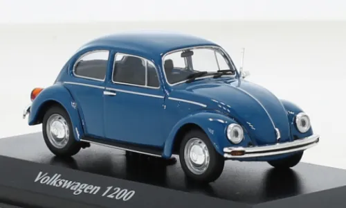 Maxichamps VW Käfer 1200L, blau, 1983, 1:43, Hot