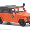 Busch VW 181 Kurierwagen, orange, 1970, THW, 1:87,