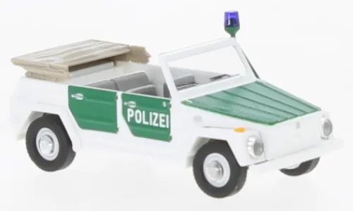 Busch VW 181 Kurierwagen, 1970, Polizei Köln, 1:87, Best