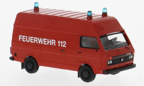 Brekina VW LT Hochraum-Kasten, 1985, Feuerwehr, 1:87, Best