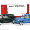 Herpa MiniKit VW Polo, schwarz/blau, 2014, 1:87, New