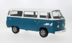 KK Scale VW T2b Bus, blau/weiss, 1972, 1:18, Hot