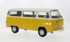 KK Scale VW T2b Bus, dunkelgelb/weiss, 1972, 1:18,