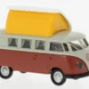 Brekina VW T1b Camper, grau/rot, 1960, 1:87, Best