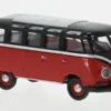 Brekina VW T1b Samba, schwarz/rot, 1960, 1:87, Hot