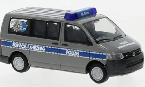 Rietze VW T5 Bus, 2010, Polizei Servicefahrzeug, 1:87, Hot