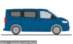 Rietze VW T7 Caravelle, blau, 1:87, Discount
