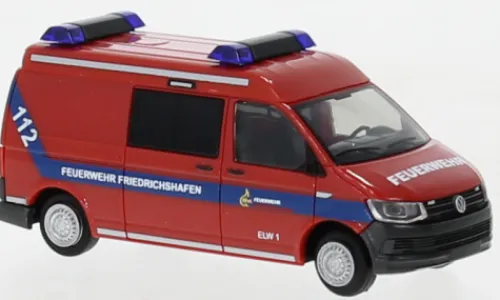 Rietze VW T6, Feuerwehr Friedrichshafen, 1:87, Best