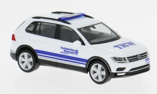 Herpa VW Tiguan, weiss, THW Gera Thüringen, 1:87, Clearance