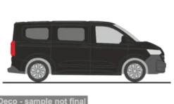 Rietze VW Transporter KR T7, schwarz, 1:87, Best