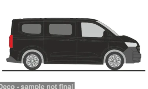 Rietze VW Transporter KR T7, schwarz, 1:87, Best