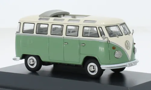Schuco VW T1 Samba, grün/hellbeige, 1:43, Sale