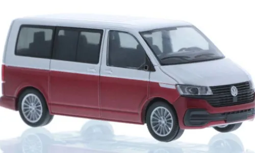 Rietze VW T6.1, silber/rot, 1:87, New