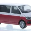 Rietze VW T6, silber/rot, 1:87, Best