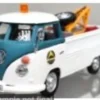 Cararama VW T1, weiss/blau, 1:43, Best