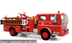 Iconic Replicas Ward LaFrance Ambassador Fire Engine, LACOFD - Los Angeles County Of Fire Department - Engine 51, 1:87, Clearance