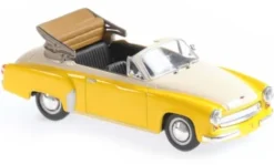 Maxichamps Wartburg 311 Cabriolet, gelb/weiss, 1958, 1:43, Hot