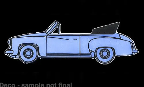 Brekina Wartburg 311 Cabriolet, hellblau, 1959, 1:87, New